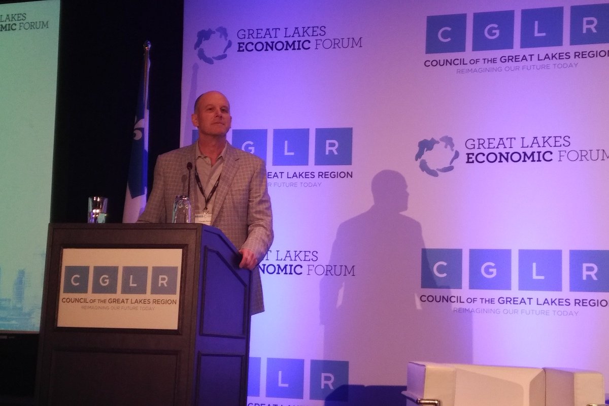 .<a href="/perras_claude/">Claude Perras</a> from the <a href="/DeGaspeBeaubien/">De Gaspé Beaubien</a> Foundation and the AquaHacking movement presenting an update on the water challenges they're tackling through innovation, youth entrepreneurship and technology at #GLEF18