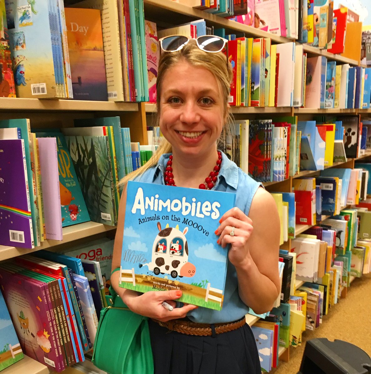 BNSaugus's tweet photo. We’re so excited that Author @_maddiefrost stopped in to sign her latest book #Animobiles Come grab your autographed copy of this #adorable picture book #BNInspired #familyfun #booknerd https://t.co/Yju4SgmIzq