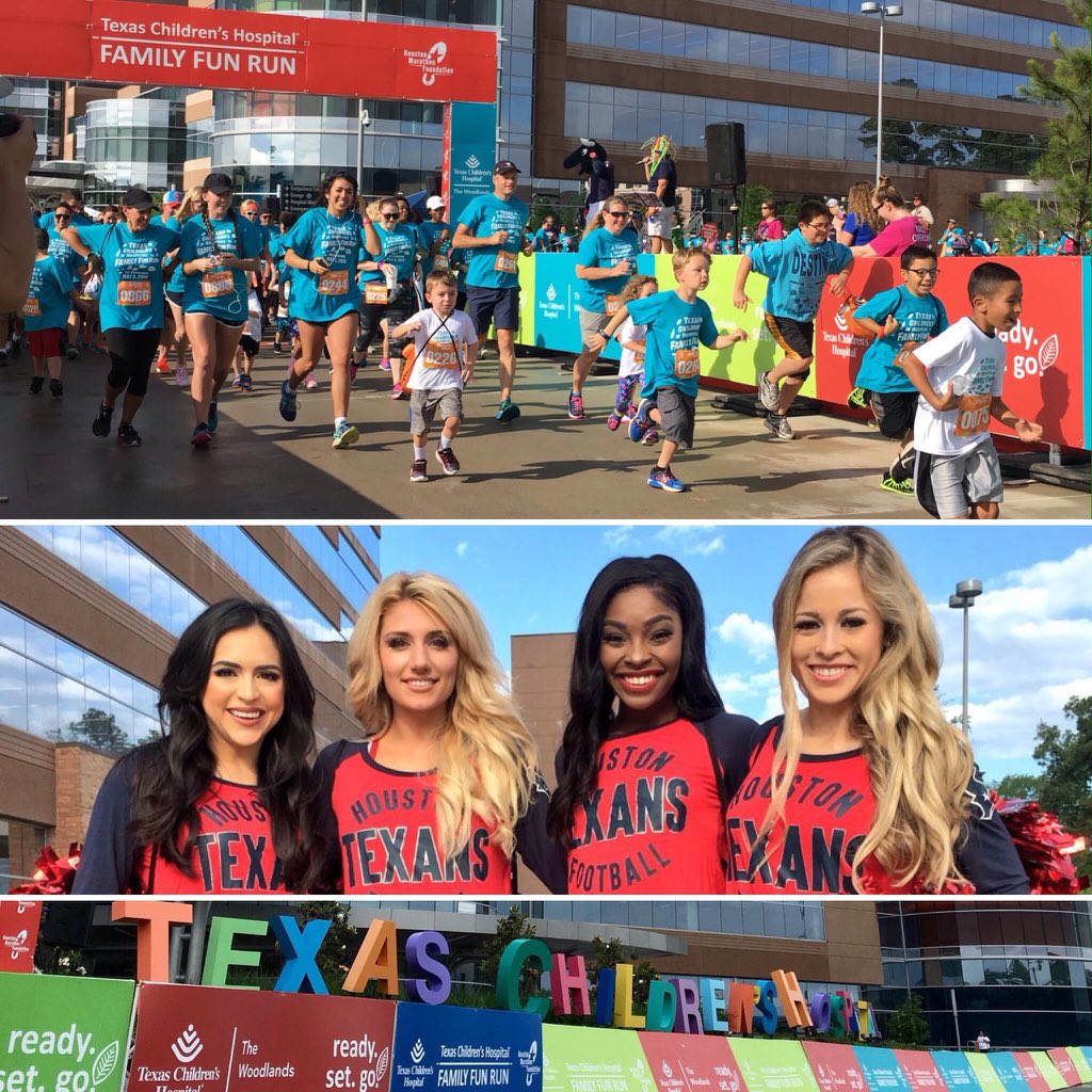krizzp's tweet photo. Retweeted Texans Cheerleaders (@TexansCheer):

.@HTC_Kristia, @HTC_ShelbyF, @HTC_EmilyR and @HTC_Shakiia were at @TexasChildrens supporting &amp; cheering on runners at the #TCHFunRun!

#HTCinTheCommunity❤️
#TexansCare
@HTC_Speaker🔊 https://t.co/7Lm95WEBQm