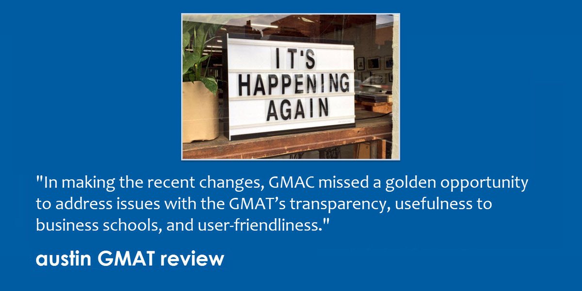 austinGMAT's tweet photo. The #GMAT exam became 30 minutes shorter in April. Our own GMAT guru Dr. Amar discusses why he thinks that this change is good but could have been better. https://t.co/gqxad27rTI #GMATprep @OfficialGMAT https://t.co/aCdCK9A0h9