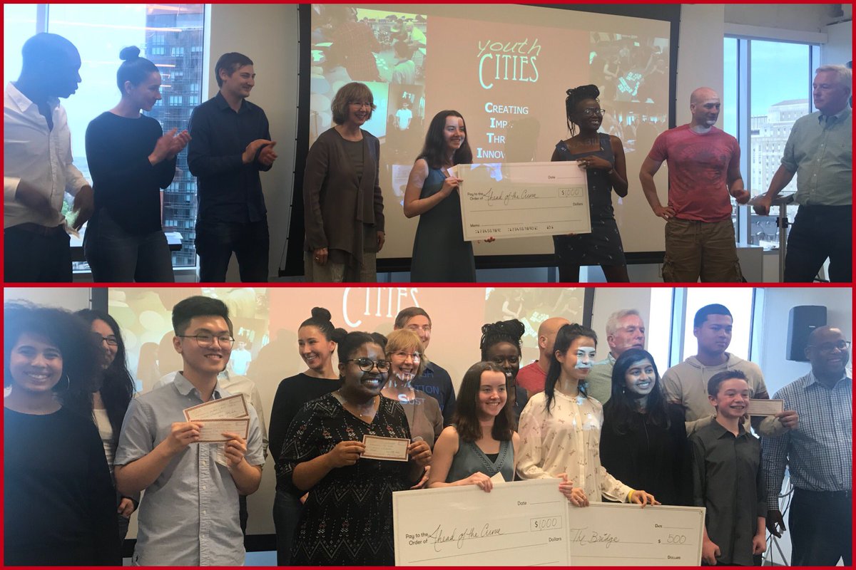 YouthCITIES's tweet photo. Congrats to this year’s winner, Mary, and her venture Ahead of the Curve! 👏🎉 Enormous thanks to our judges, and to @CICBoston for hosting us! #MarchToMay #10YearsOfLeaders https://t.co/Xbar2uXwhn