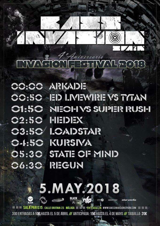 LivewireukHQ's tweet photo. 💥💥TONIGHT💥💥 
@EdLivewireuk &amp; Tytan at #bassinvasion festival , Malaga , Spain https://t.co/IQmkxVxL6I