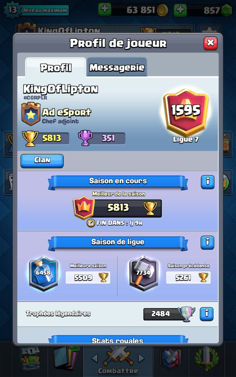 KingOfLipton's tweet photo. Enfin je passe la barre des 5800 😍😍 https://t.co/VdHVaYfS6E