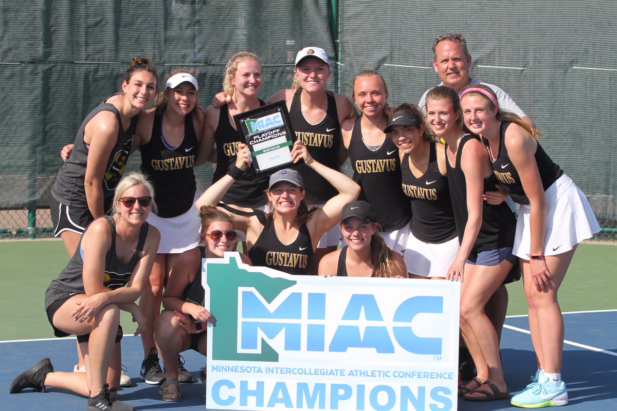 GustieAthletics's tweet photo. Women's Tennis defeats Carleton 5-2 to claim program's eighth MIAC Playoff Championship and advance to the NCAA Tournament

#GoGusties

Recap: https://t.co/HgsoXEEJJs https://t.co/XhMI3ePoeJ