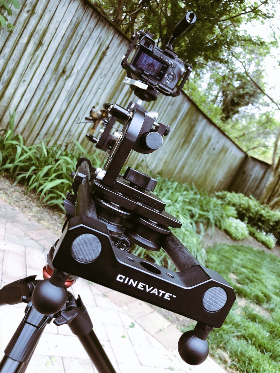 KimBergie's tweet photo. Short on play time today...set up in the back yard. #playmore #BeTheOnly #womeninfilm #indiefilm @cinevateinc #duzi #gripreacher https://t.co/H4trQ6MFXL