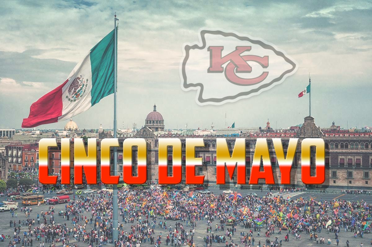 SportsBorderWar's tweet photo. Happy Cinco De Mayo #ChiefsKingom! https://t.co/Cit3XkGKwS