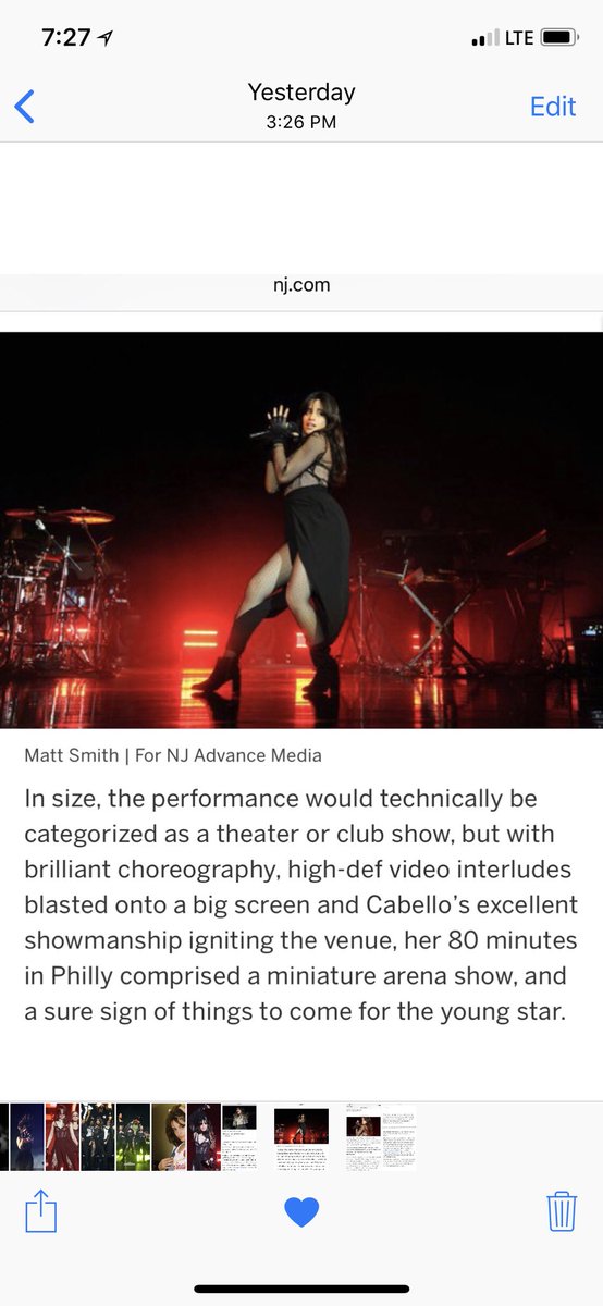 Camila_Cabello's tweet photo. GUYS!!!! the reviews from the never be the same shows have made me feel so overwhelmed with happiness !!! thank you 💜thank you for all the sweet comments and thank you for coming to fly with me 🔮💜🔮
#neverbethesametour2018 https://t.co/GzKMA7cqko