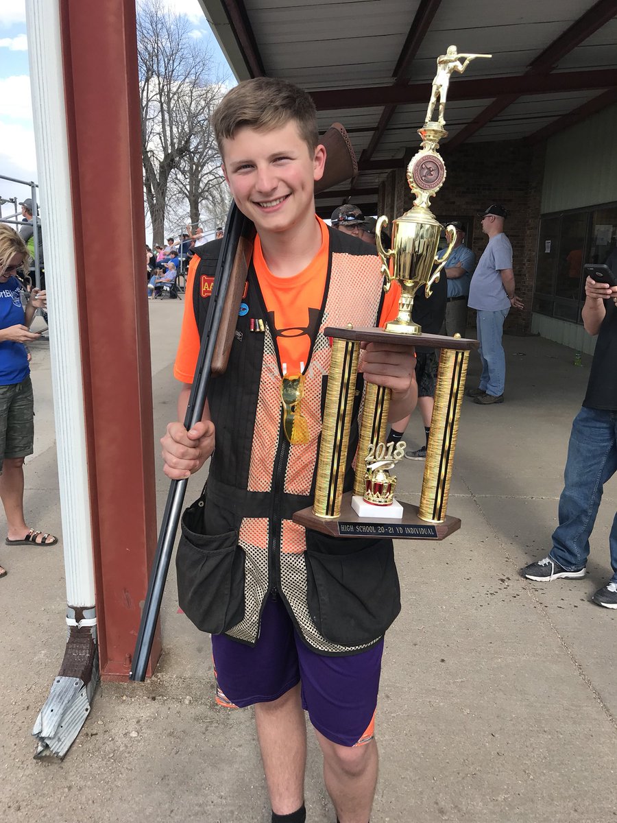 dcwtrap's tweet image. Dc West Freshman Cayden placed 3rd form 21 yd handicap at State. #dcwestpride @DCWestFalcons