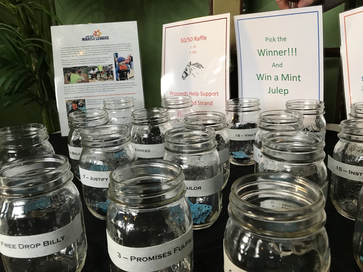 ThoroughbredsMB's tweet photo. Come join the Kentucky Derby party at Thoroughbreds! 50/50 raffle to benefit the Children’s Miracle League! #KentuckyDerbyparty https://t.co/kFpfcasZuq