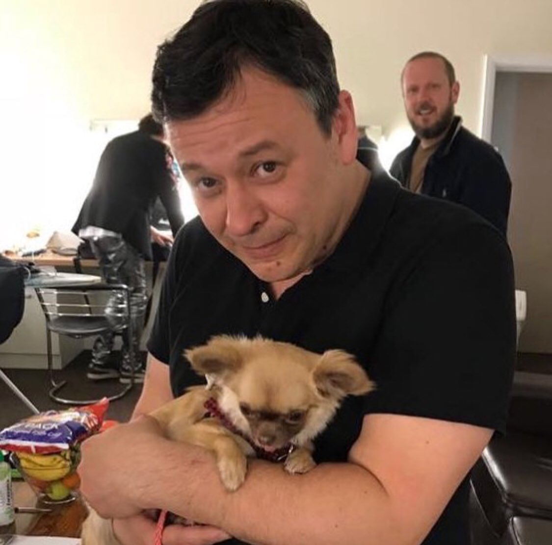 FDForum's tweet photo. 📷 @Manics James Dean Bradfield with Big Dave by mychiandme, Instagram https://t.co/aUGvB7rG1k
