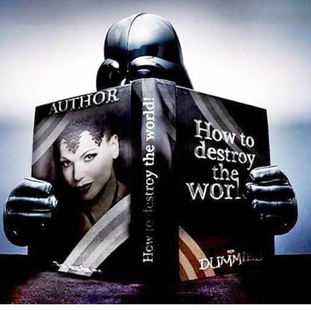 AmieeConn's tweet photo. Well this seemed appropriate for #Maythe4thBeWithYou day! I wonder what the second volume is called... ;D @LanaParrilla #starwarsday #nerdlife #evilqueen #darthvader #mothaf***ingQueen π€π½β¨ππ€ https://t.co/L3pXCmpP03