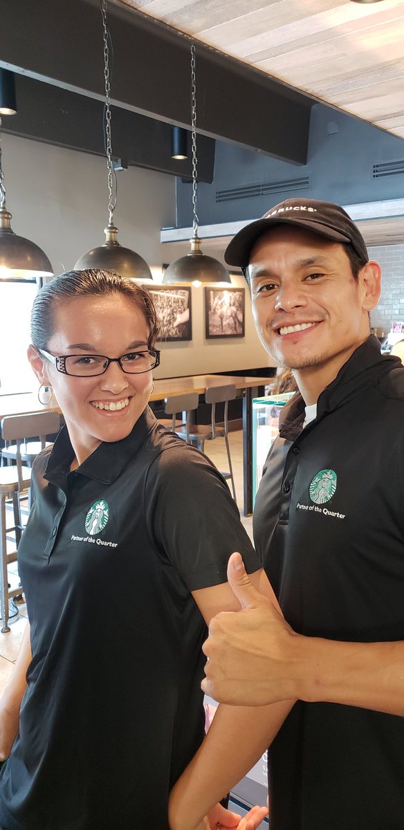 tsandg8r's tweet photo. Here we go again...Well. Trace DT exporting awesome talent... our newest @starbucksprtnrs of the Qtr Ms.Matty Narvaez off to #ClakesvilleTN (just for the summer--(#Wheww). Never goodbye--just #UntilWeSeeYouAgain #R18 #A116 #D910 #S10591 https://t.co/HIHI9gQIVU