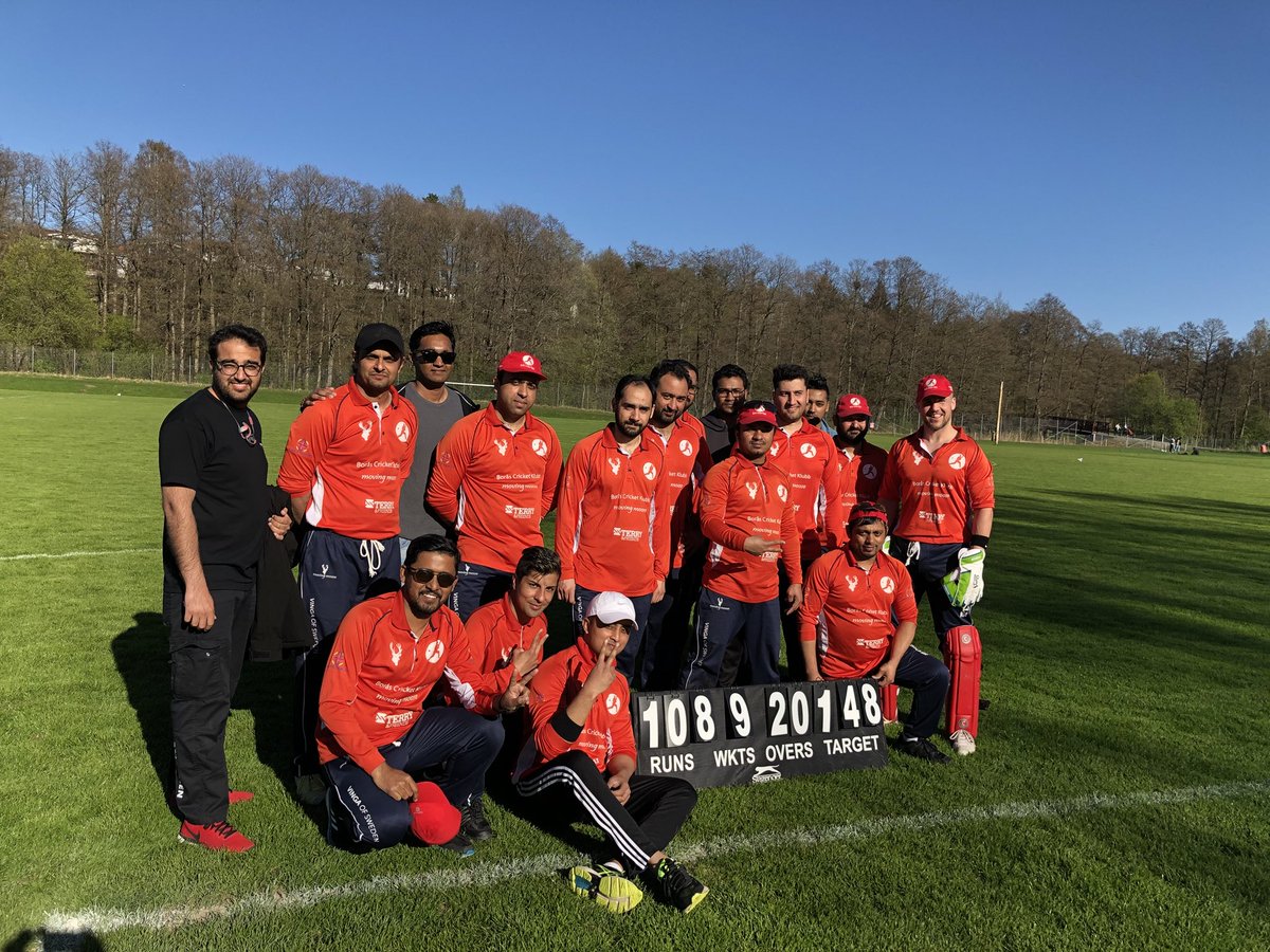 borascricket's tweet photo. BCK won their second Div 2 T20 match with Älmhult International Cricket Club (Gladiators) by 36 runs. Tried drone as well. Look those drone shots. https://t.co/HejCsZ0ptl