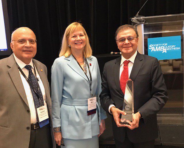 Congratulations to TSA President, Dr. Girish Joshi, SAMBA gave him the Distinguished Service Award!