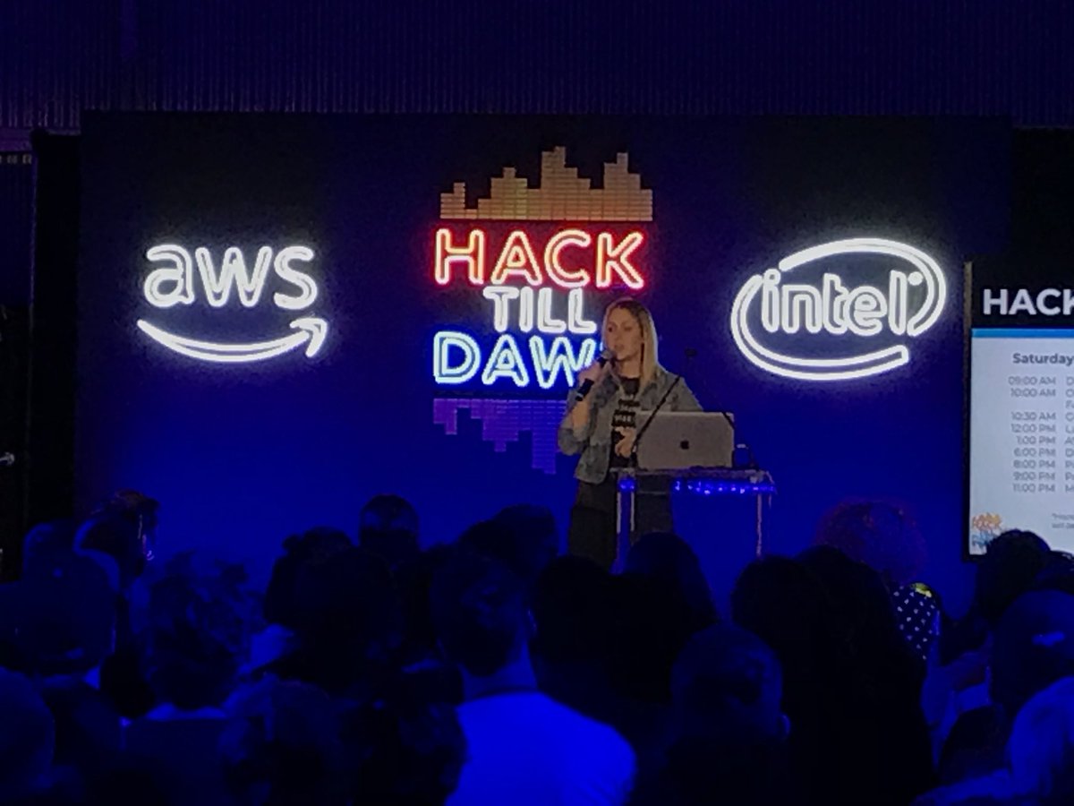 cgparrott's tweet photo. At #HackTillDawn with a room full of AI developers getting hands on with @awscloud  and @IntelAI https://t.co/JdPpPrj1b2