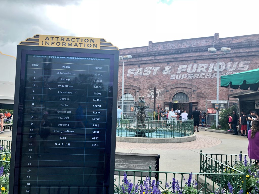TouringPlans's tweet image. 60min posted standby wait for #FastFuriousRide. My actual wait in singles was 35min, but at least I got to skip the preshows.