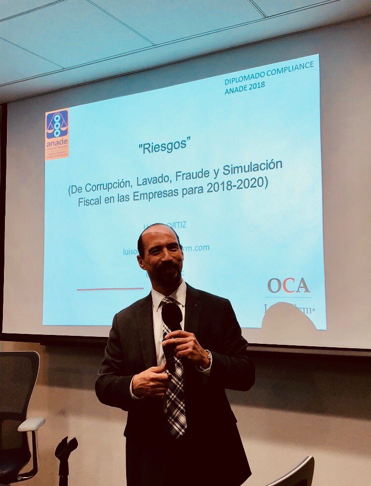 OCALAWFIRM's tweet photo. Gracias a la Firma de abogados GonzalezCalvillo, SC por sumar con su patrocinio al #diplomadoCompliance2018 @ANADEcolegio https://t.co/OdWFwlSJD1