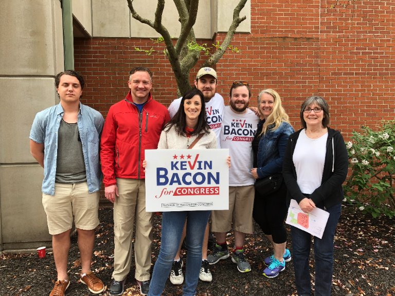 BaconForOH's tweet photo. Great day going door-to-door with some great volunteers! #TeamBacon is rolling on through to election day! https://t.co/wFHJGsLglI