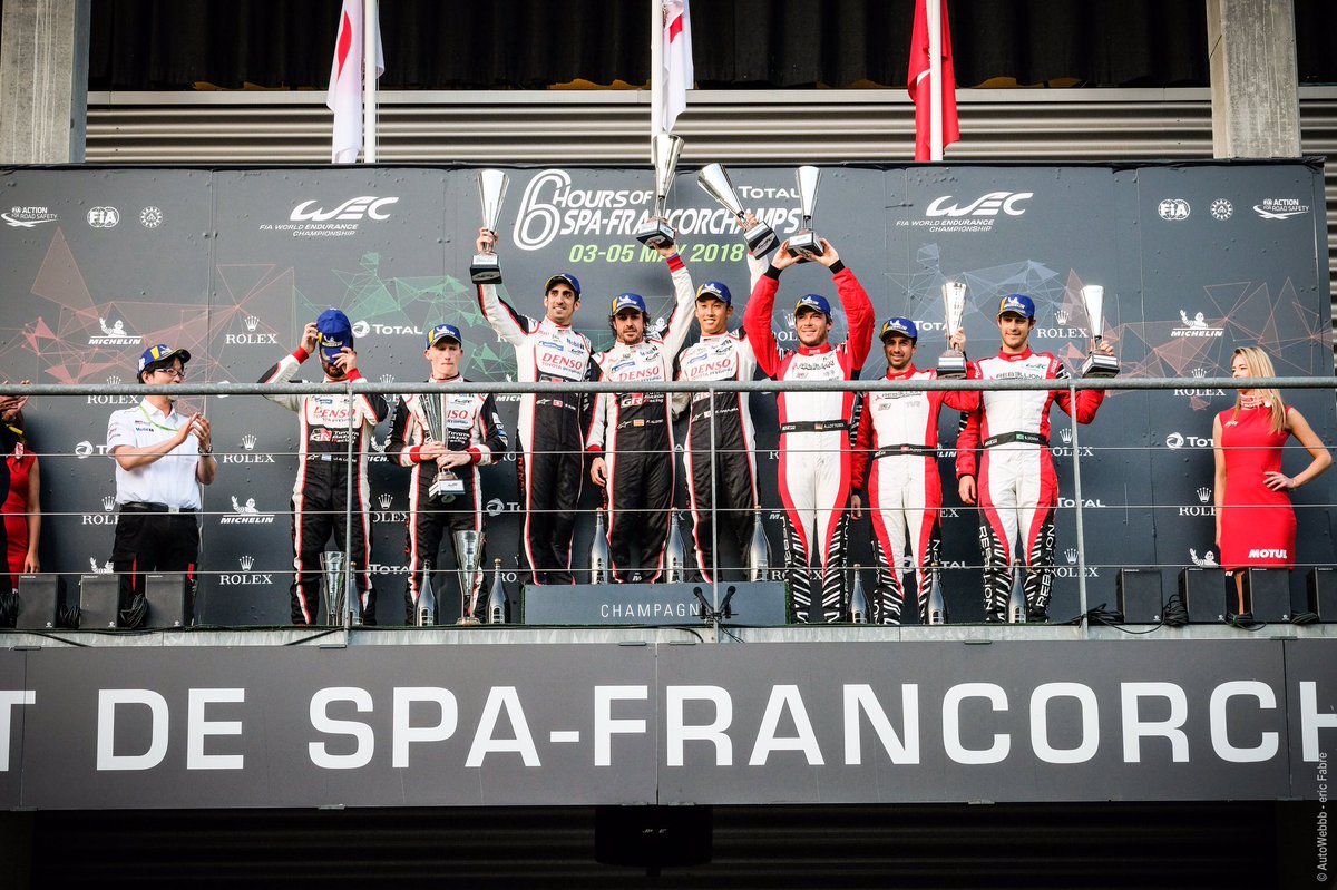 RebellionRacing's tweet photo. Congratulations guys! 🍾🍾🍾
@Andre_Lotterer @neeljani @BSenna 
#6HSPA #REBELLIONRacing #TVR #REB13 https://t.co/Cb2MxwXS2H