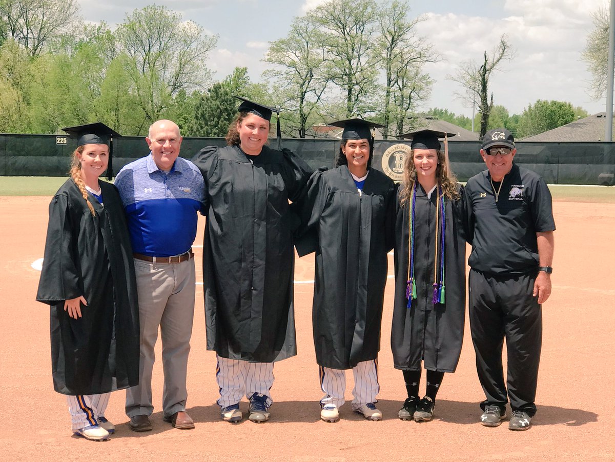 GAC_Commish's tweet photo. One of the coolest parts of the job is Softball Semifinal Saturday graduations! Congrats to @HardingSports’ Madi Trump &amp; @MuleriderSports’ Monica Islava, Sydney Johnson, &amp; Jill Roye. https://t.co/NvD3BYFLVl