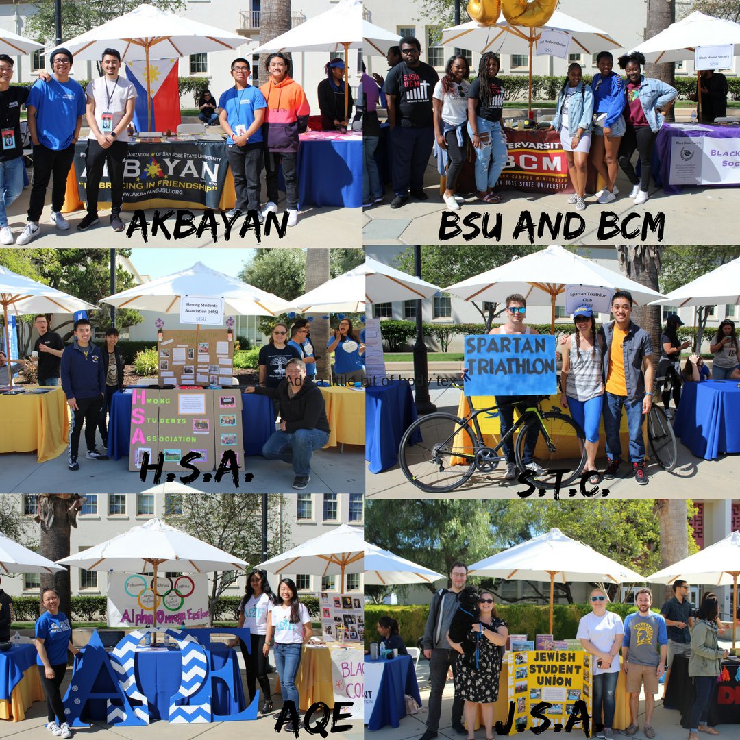 getinvolvedSJSU's tweet photo. Spartan Spotlight!!!!
Shotout to some our orgs that tabled during ASD!!!
#getinvolvedsjsu #TagYourOrg #RSO #ASD2018 https://t.co/d1zrRsRDJP