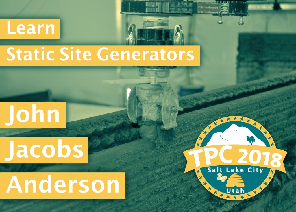 PerlConferences's tweet photo. John Jacobs Anderson presenting "A static site generator should be your next language learning project"

https://t.co/KiAW5Jq6OY

@genehack 
https://t.co/Z4Z4eXeXth
#TPCiSLC https://t.co/CylVZPPrWd