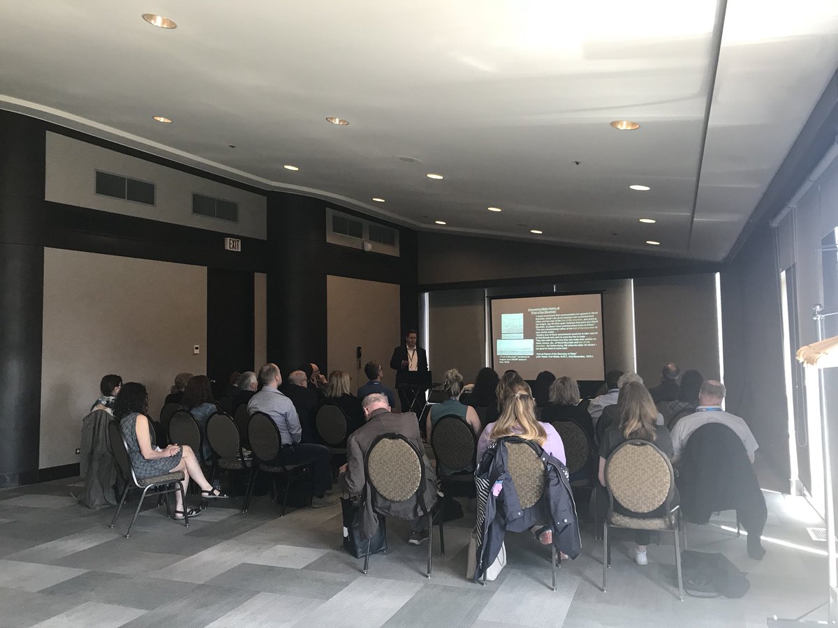 ArchResearch's tweet photo. Eric Tebby shares about his MA research project exploring the Metis cultural experience in the Cypress Hills using historical research and archaeology #CAA2018ACA https://t.co/KES8E7LInJ