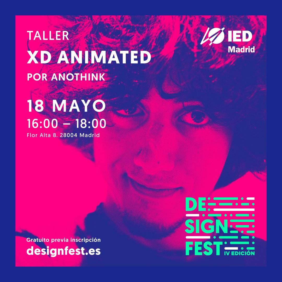 anothink's tweet photo. Pues este viernes 18 de mayo estaré en #IEDDesignFest desarrollando una charla y actividades relacionadas con la animación. Para moar info: https://t.co/eXAVmVQZcw https://t.co/c6Qa8Q6zmg
