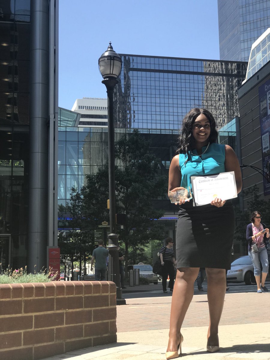 Niner_Stephanie's tweet photo. Yesterday I graduated from my 17 month technology internship with @BankofAmerica! Although I am sad it’s over, I am excited to start my full time role with the company as a member of the Corporate Audit Analyst Program! https://t.co/PKmrqrX2wn