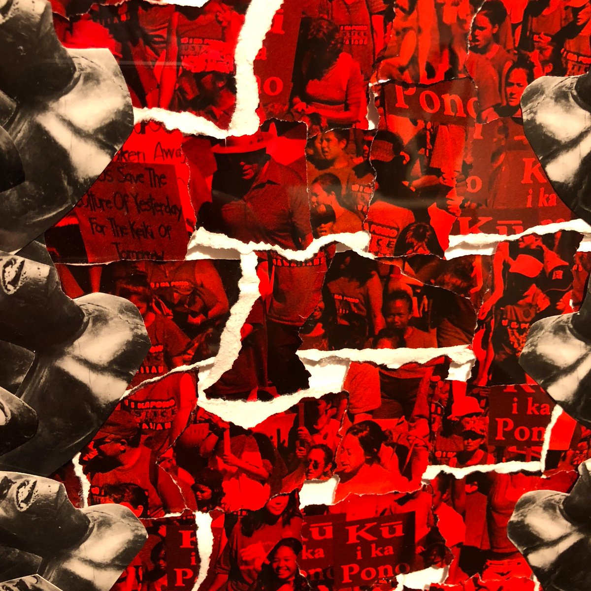 ARTSCENEHI's tweet photo. Detail from Kapulani Landgraf "ho 'opa 'a a pa 'a" Hand etched gelatin silver print collage on view at @honolulumuseum  #art #Hawaii #honolulu https://t.co/TfH6tLziwq