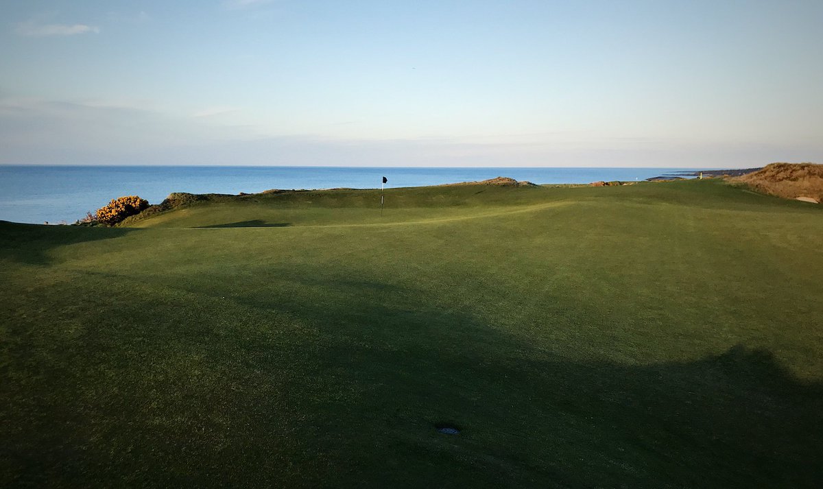 jonwood1978's tweet photo. Out on the #CastleCourse checking #moisturelevels #noirrigationwater till Thursday #irrgationupgrade pipes cut #great time for a #heatwave #RevolutionPrimierMix working well @AquatrolsEurope #raindance by Monday #firmanddry #runninggolf @TheHomeofGolf https://t.co/GnSVP8ZI1w