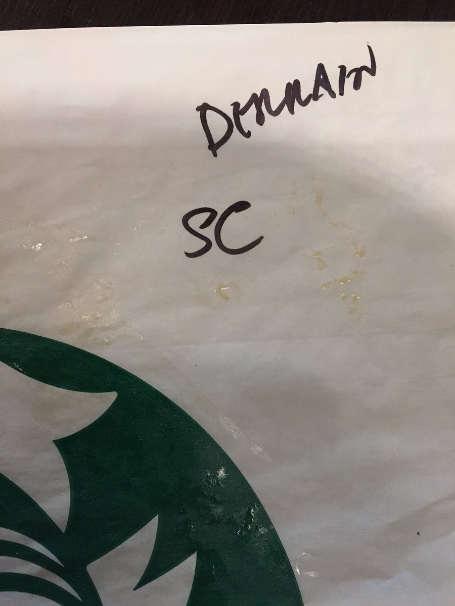 darrengroth's tweet photo. A hard Darrain is gonna fall... #Starbucks #NameFails #WhollStopDarrain https://t.co/kzdub3POPu