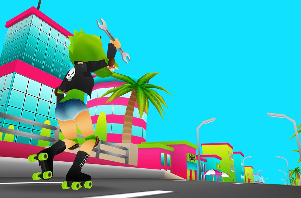 With cool cosmetics like this crocodile mask, what else could you even want? 🐊🤷‍♀️
#RollerCrash ⭐️

#screenshotsaturday #gamedev #indiedev #indiegames #videogames #mobilegame #mobilegames #mobilegaming #mobile #ios #android #iosgame #unity3d #madewithunity #indiegame