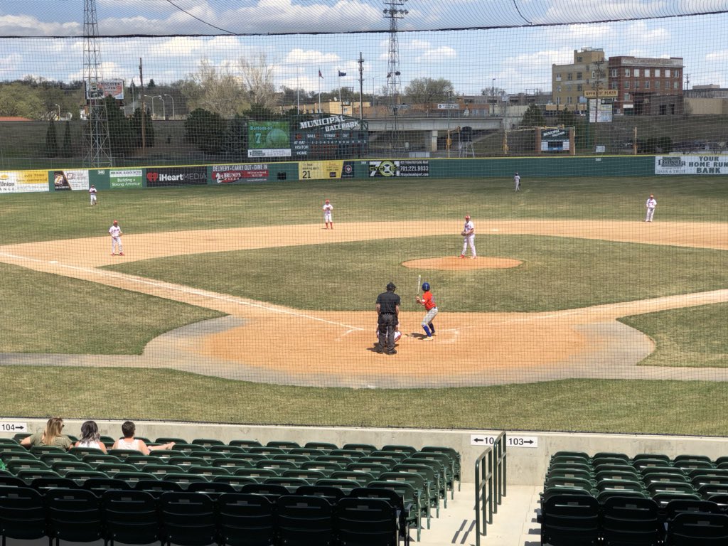 Minot State baseball wins its first NSIC title in program history after a 13-2 victory over U-Mary in Game 1 and a 9-5 Augustana loss. Game 2 still coming in 5 minutes.