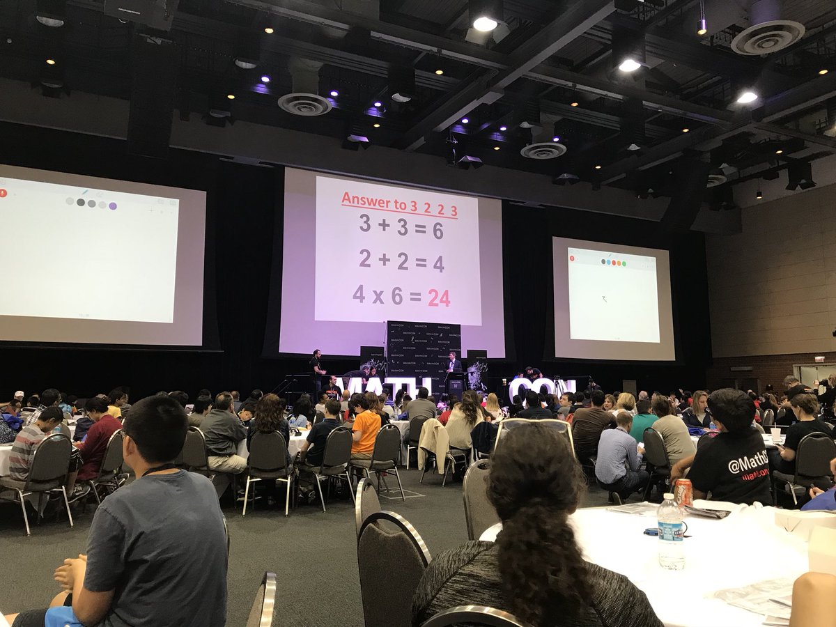 AlgebraAndria's tweet image. @FosterHSNews Meggie Wang competing in Game 24 at #MathCON2018 #LCISDMath