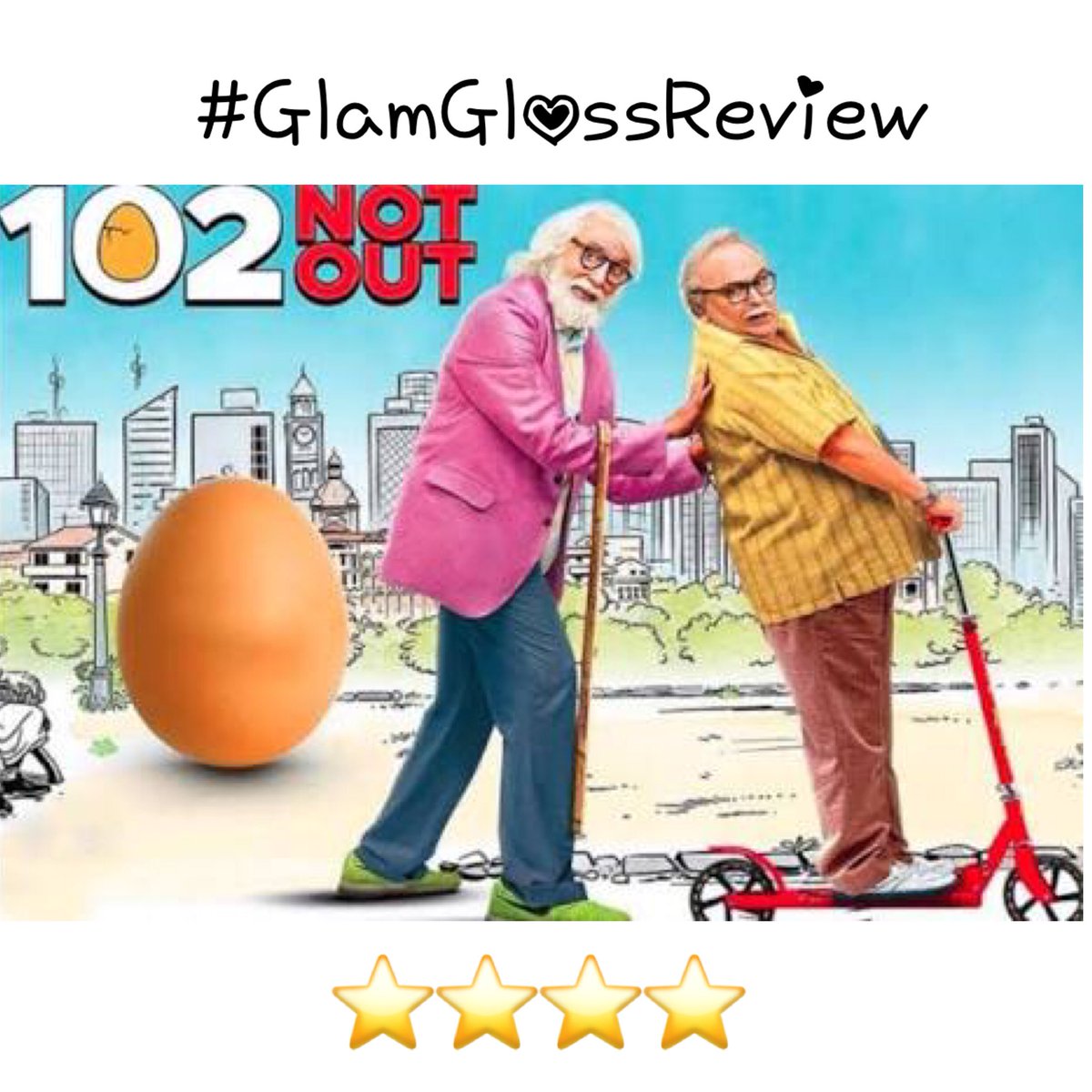 TrulyTani's tweet photo. Absolutely Well Played🔥
#102NotOut is a movie that  will make you laugh and cry all at once. A story so simple yet so beautiful that will definitely leave you longing for more💜 @SrBachchan @chintskap 
#102NotOutreview #GlamGlossReview #RishiKapoor #AmitabhBachchan #Mustwatch https://t.co/6yFkJveC4X
