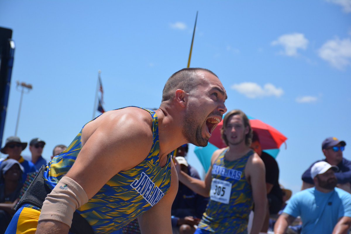JavelinaTFXC's tweet image. Vitaly Zhgun finishes second in the men’s javelin! 🥈

#LSCtrack
#JavelinaSTRONG