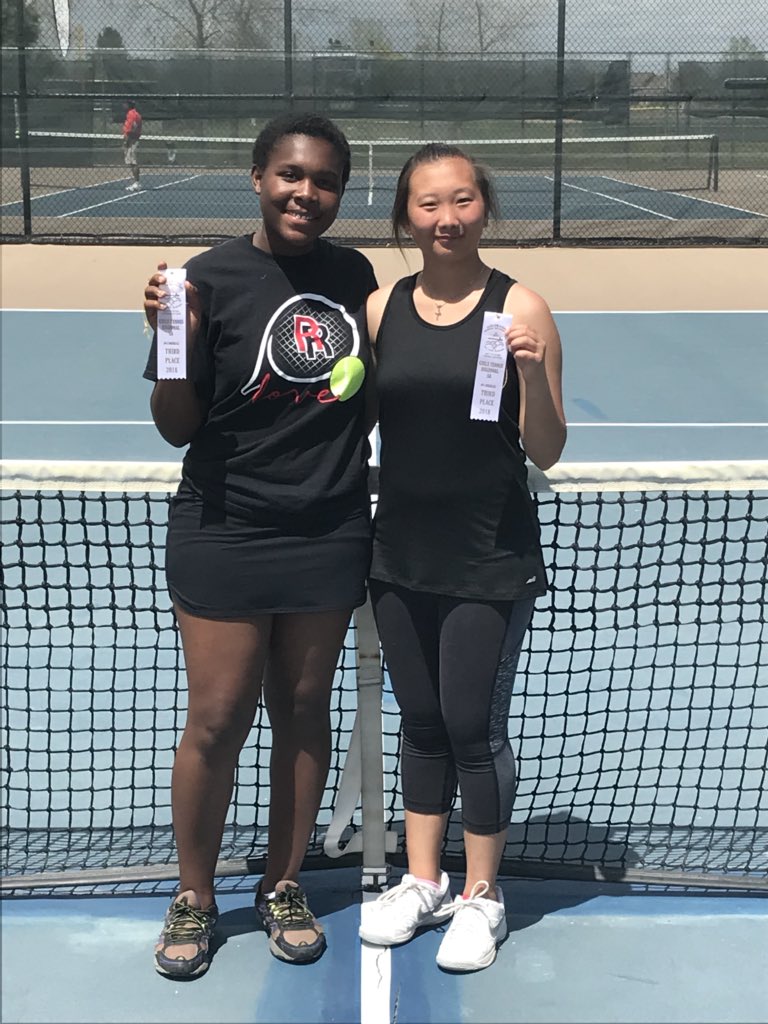 3rd place finish for 4 doubles! Great two days of tennis from Amor-Leigh Wilson and Jasmine Yang. <a href="/aurorasports/">Sentinel Prep Sports</a> @RangeviewATHL83 <a href="/RangeviewReview/">Raider Review</a>