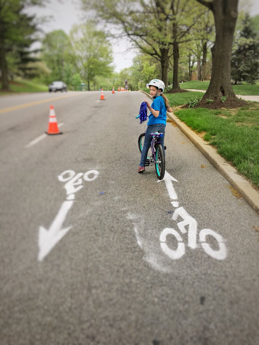 LizWalshforExec's tweet photo. Campaign Team One/Half hitting the dedicated bike lane at today’s @thehorizonfound #openstreetshc! https://t.co/Isn0u9CCie