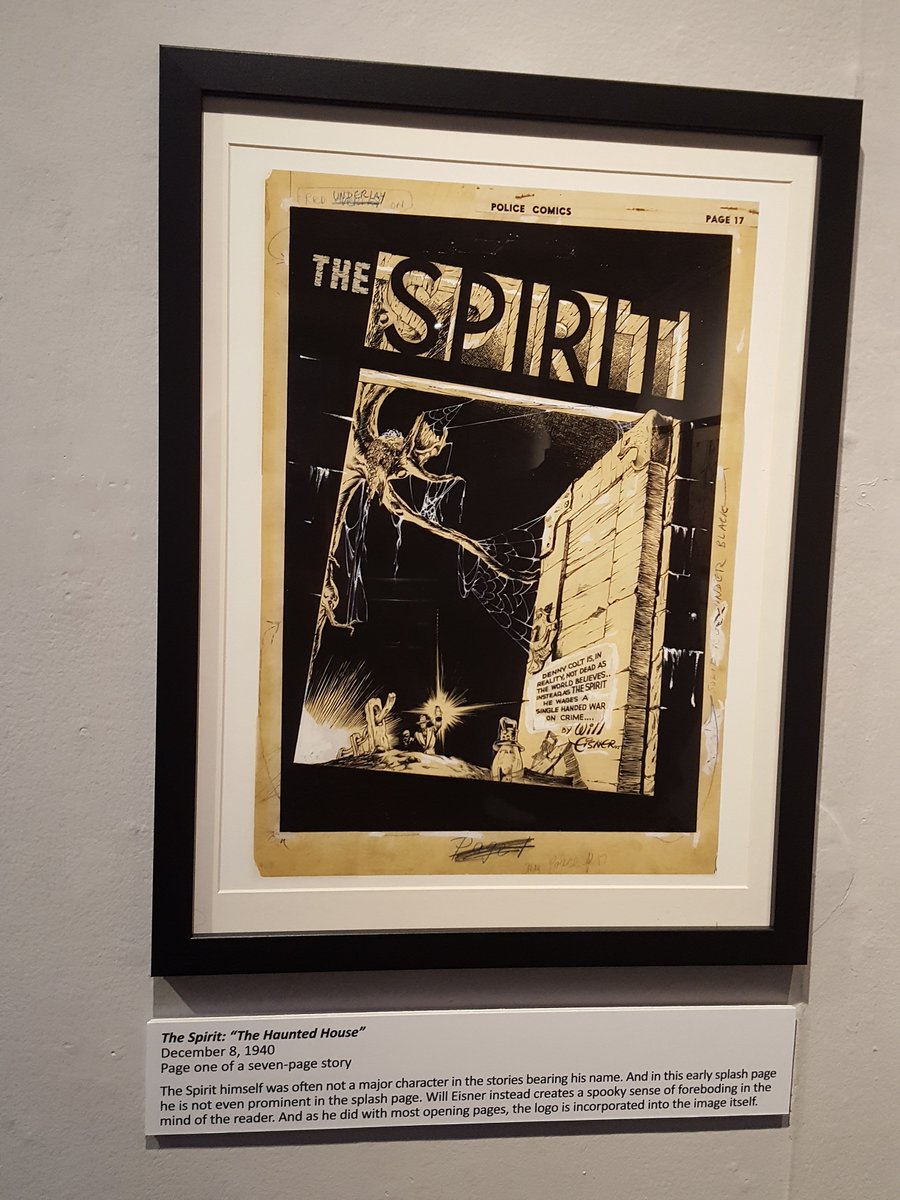 PageFortyFive's tweet photo. Look at all this white-out!

I LOVE peering behind the comicbook creation process, as @comicartfest did with its Will Eisner exhibition last year (scroll down for more!): https://t.co/aBdBCYbzXn

What you see on the printed page is not necessarily what was originally drawn! https://t.co/GYskAFxMk6