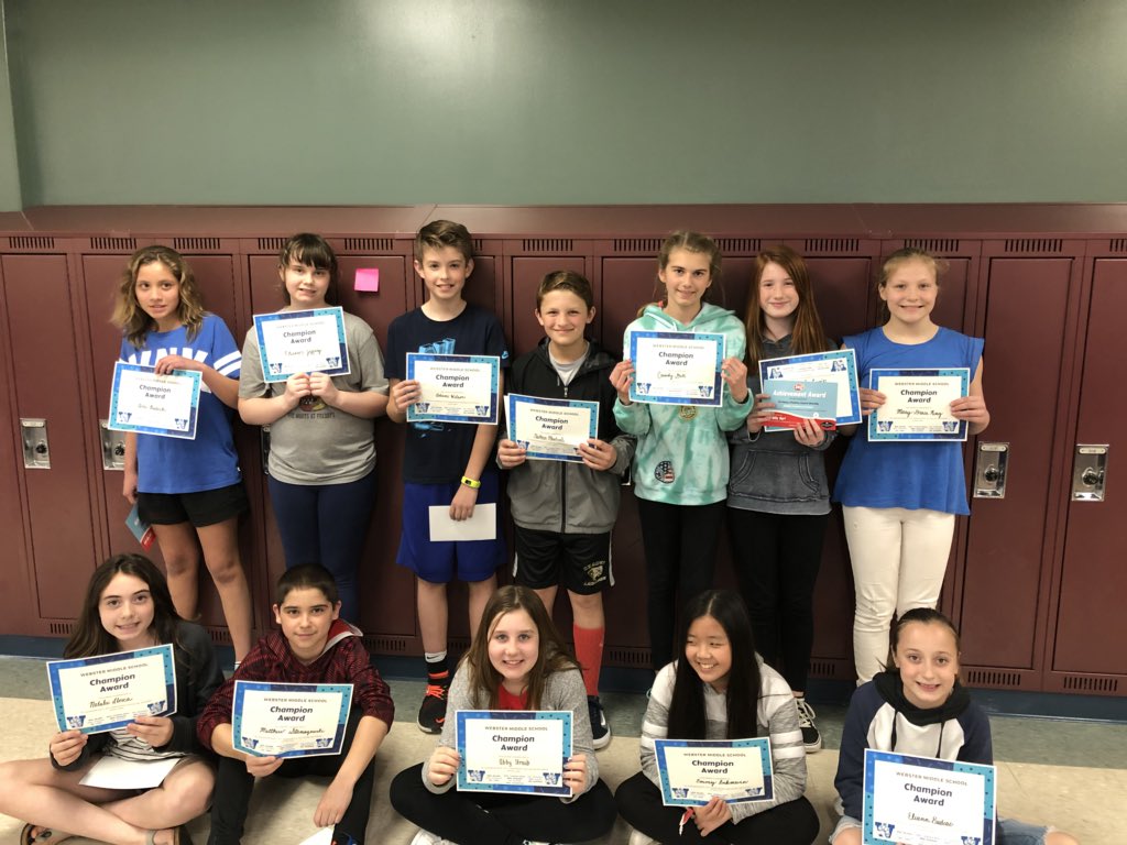 MrJuzwikWMS's tweet photo. Our April Champions! Many of these students received awards for being positive students at Webster! Awesome job! #wearewms https://t.co/ep5zMWg5rp
