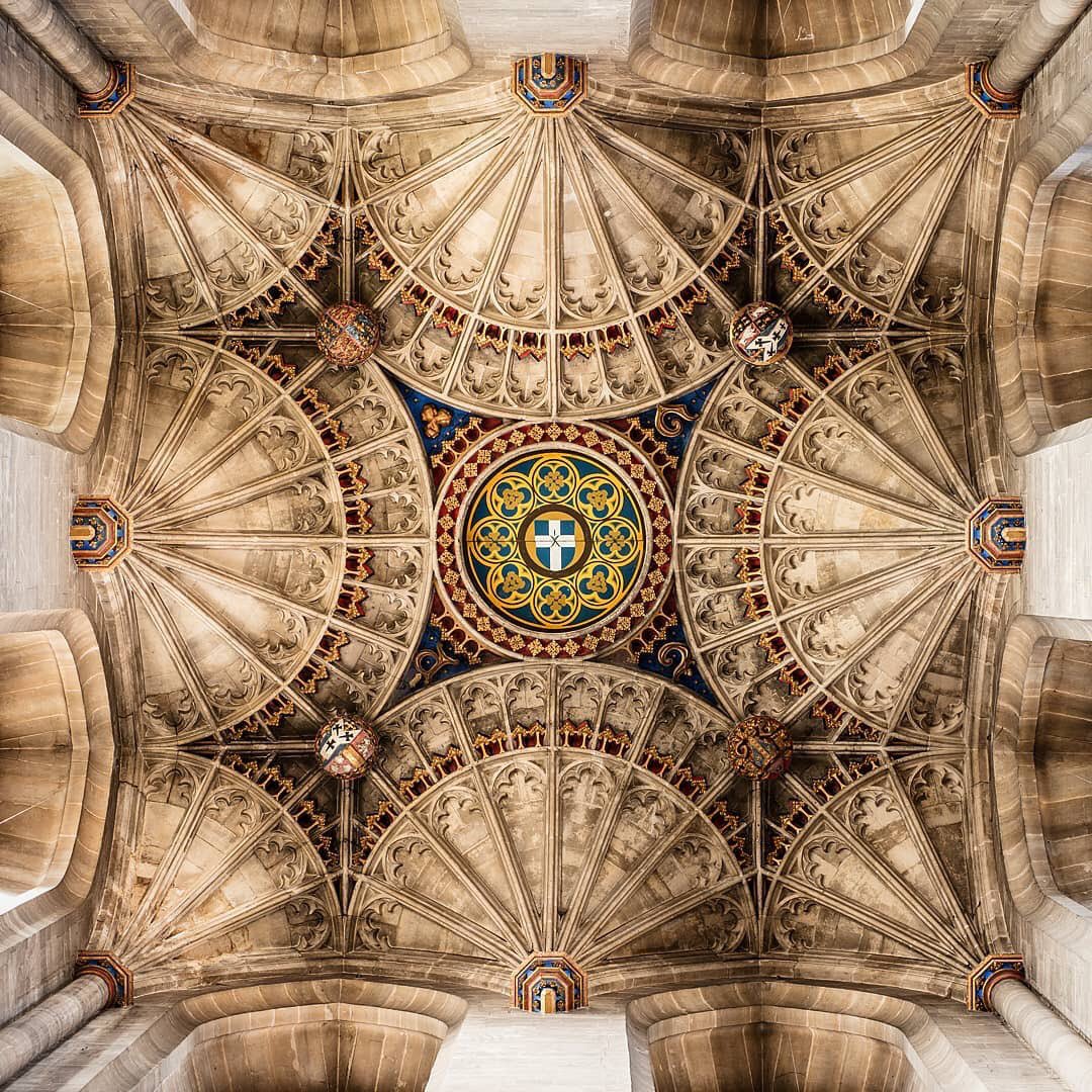 There ceilings. And then there are CEILINGS. 

Repost from <a href="/willem/">Willem</a>.hern Canterbury Cathedral, England #canterburycathedral #canterbury #cathedral #cathedrals #england #greatbritain #uk #churchmusic #choralmusic #choir #architecture #tradition