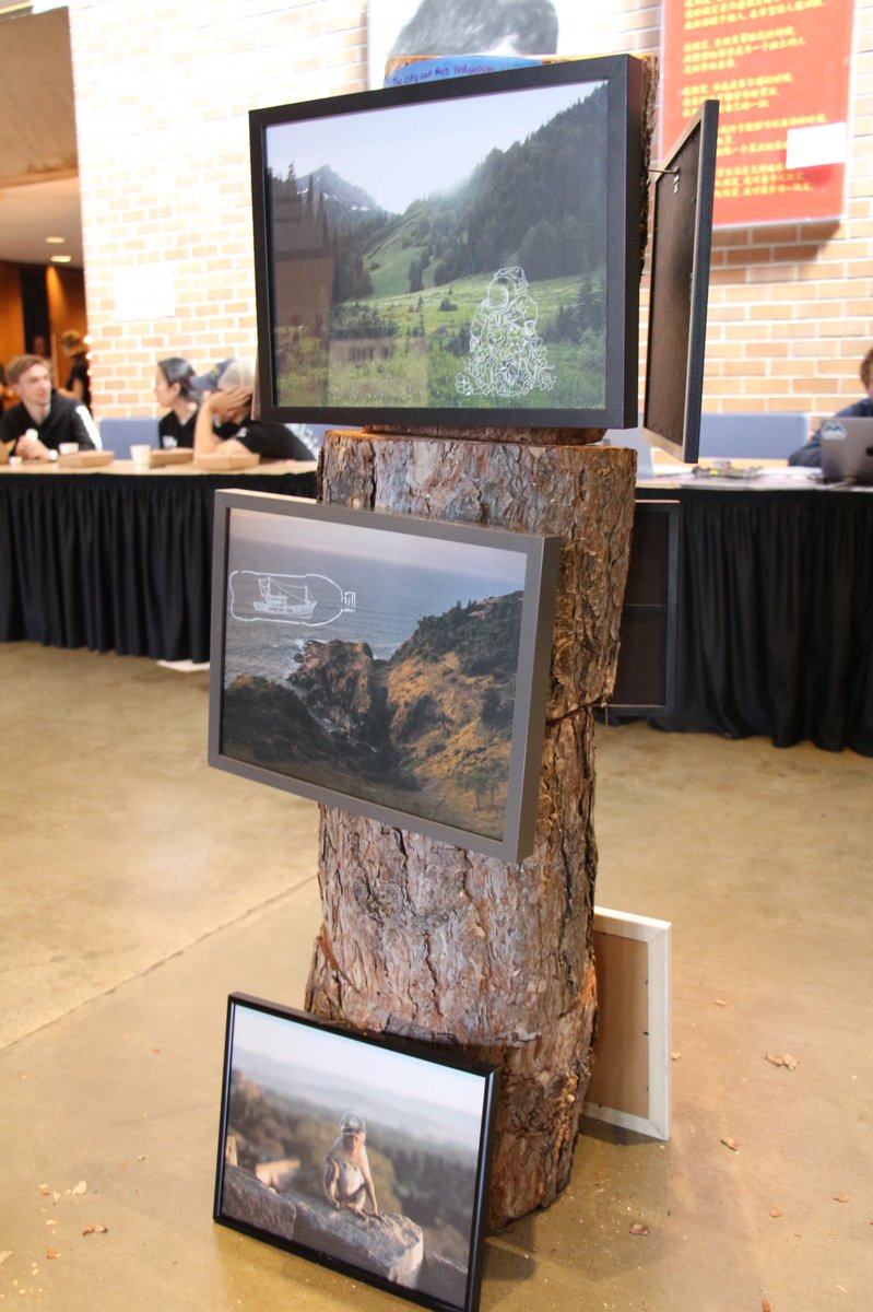 mikelsx_liu's tweet photo. Donβt miss the art exhibition at #Kanehall today, they are #SciArt #scicomm of #nature and #human by @tylersingung #TEDxUofW #Moonshot @uwpoe @UWEnvironment #envir492 https://t.co/MCsPceKuc8