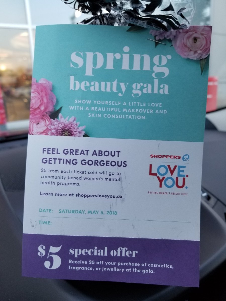 jennyshamrock29's tweet photo. Get on out to your local Niagara Shoppers Drug Mart store today &amp; check out their Spring Beauty Gala!! Proceeds go to CMHA Niagara's Women &amp; Wellness

Mark your calendars- Tuesday, February 5 2019 for next W&amp;W

#shoppersdrugmartspringbeautygala
#cmhaniagara
#womenandwellness2019 https://t.co/Mti4mG0mYb