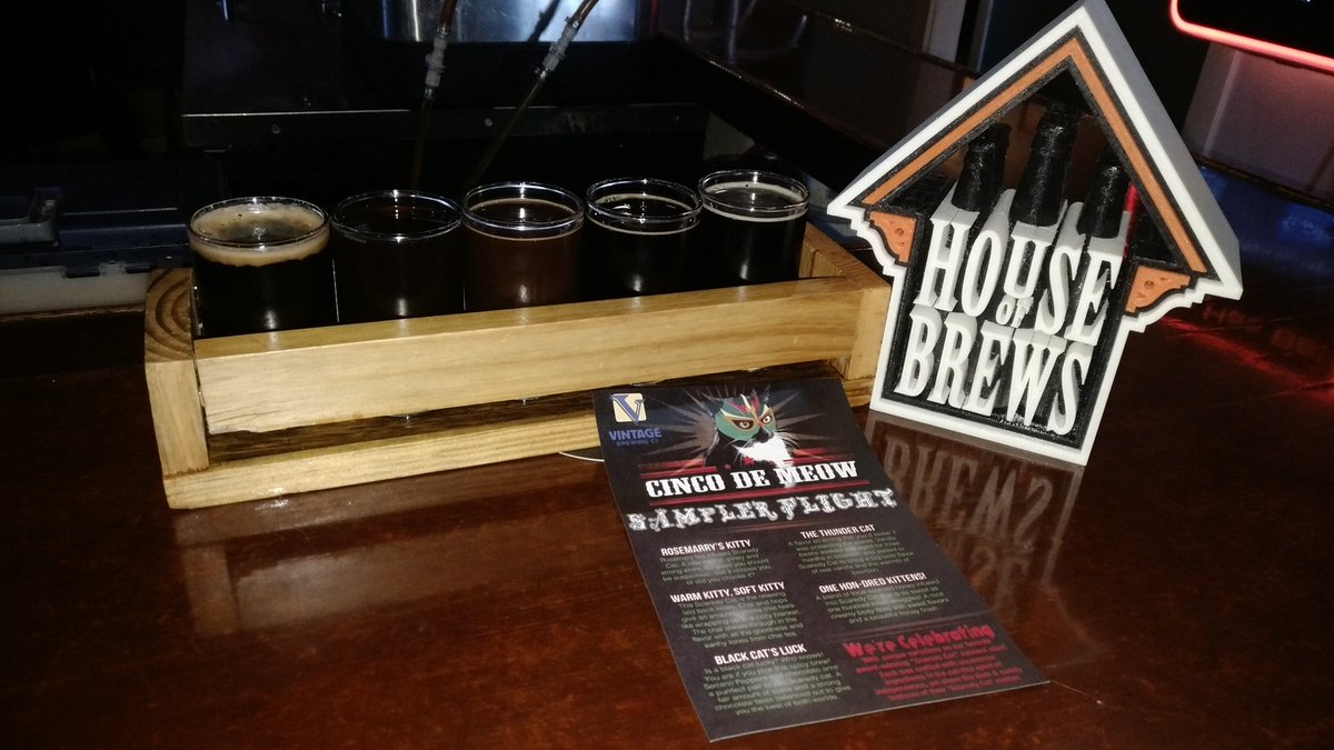 hob_house's tweet photo. Cinco de Meow.  Yummy, but now I have the urge to knock things off the edge of the table. @VBCMadison @madbeerweek #MadBeerWeek https://t.co/ewpydD0XSy