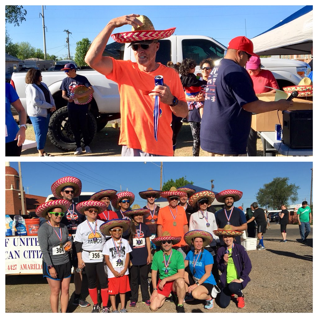 BBRonay's tweet photo. Ray won his age group today.  Cinco de Mayo fun! #runhappy https://t.co/xKmj07f54w