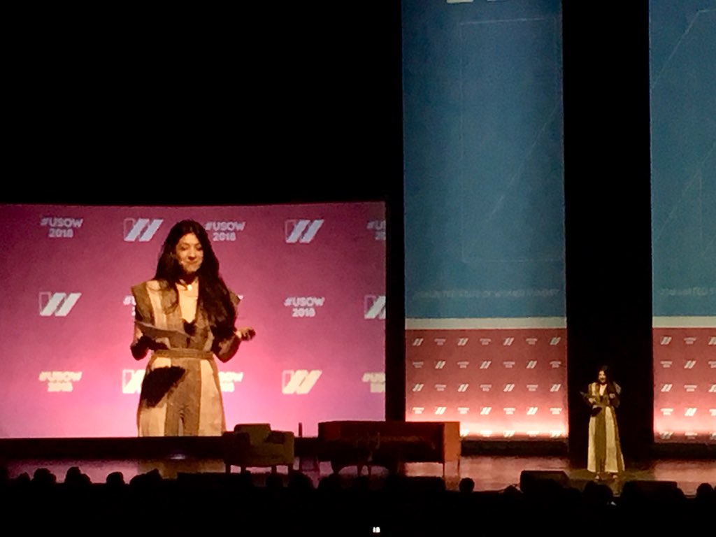 ChangeTheTalk's tweet photo. Amazing poet Maytha Alhassen on disrupting#genderroles: “They may call us crazy hysterical lunatics now, but soon they will call us FREEDOM” #USOW2018 #ChangeTheTalk https://t.co/1NliSmSAx6