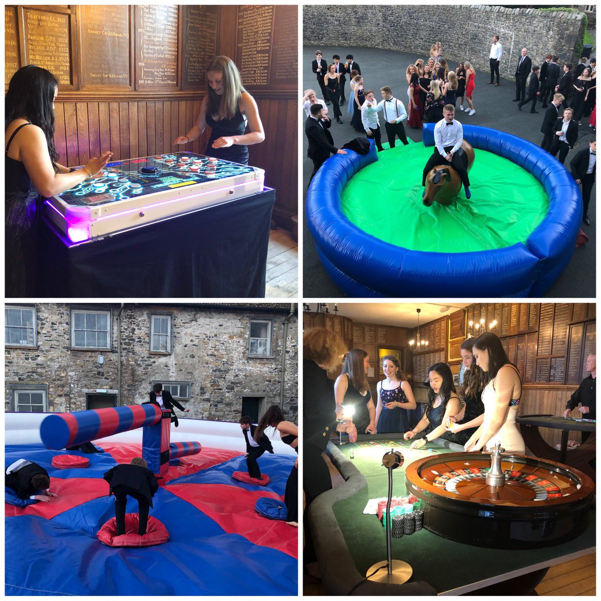 lmsents's tweet photo. Having a brilliant night at @Evans_Sedbergh at @SedberghSchool tonight!
Tonight we have #NeuronRace, 4 #FunCasino Tables, #Inflatable #Wipeout, #BungeeRun, #InflatableDarts and the BRAND NEW #HumanDemolition and #RodeoHorse!
#Event #Events #Entertainment #Casino #Inflatables https://t.co/ovuZDIqAMT