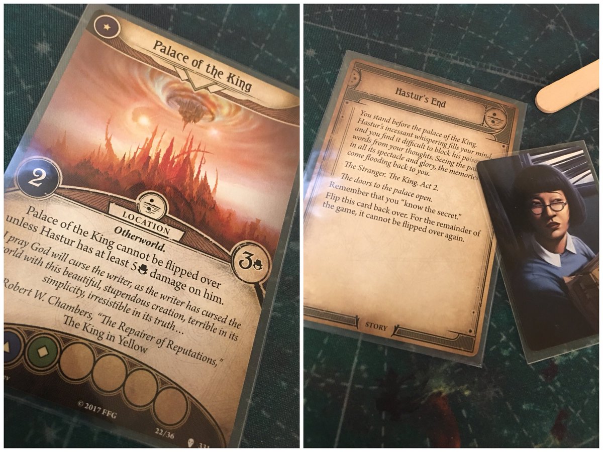 Nathan_Adam's tweet photo. Day 7, Part 2 of #CampaignInAWeek: Dim Carcosa
What a great finale! Loved the story locations! Loved the ever increasing horror! That run of the final five scenarios of this campaign are absolutely spectacular!
#ThePathToCarcosa
#ArkhamHorrorLCG
#FantasyFlightGames
@FFGames https://t.co/mEr7R5lCir