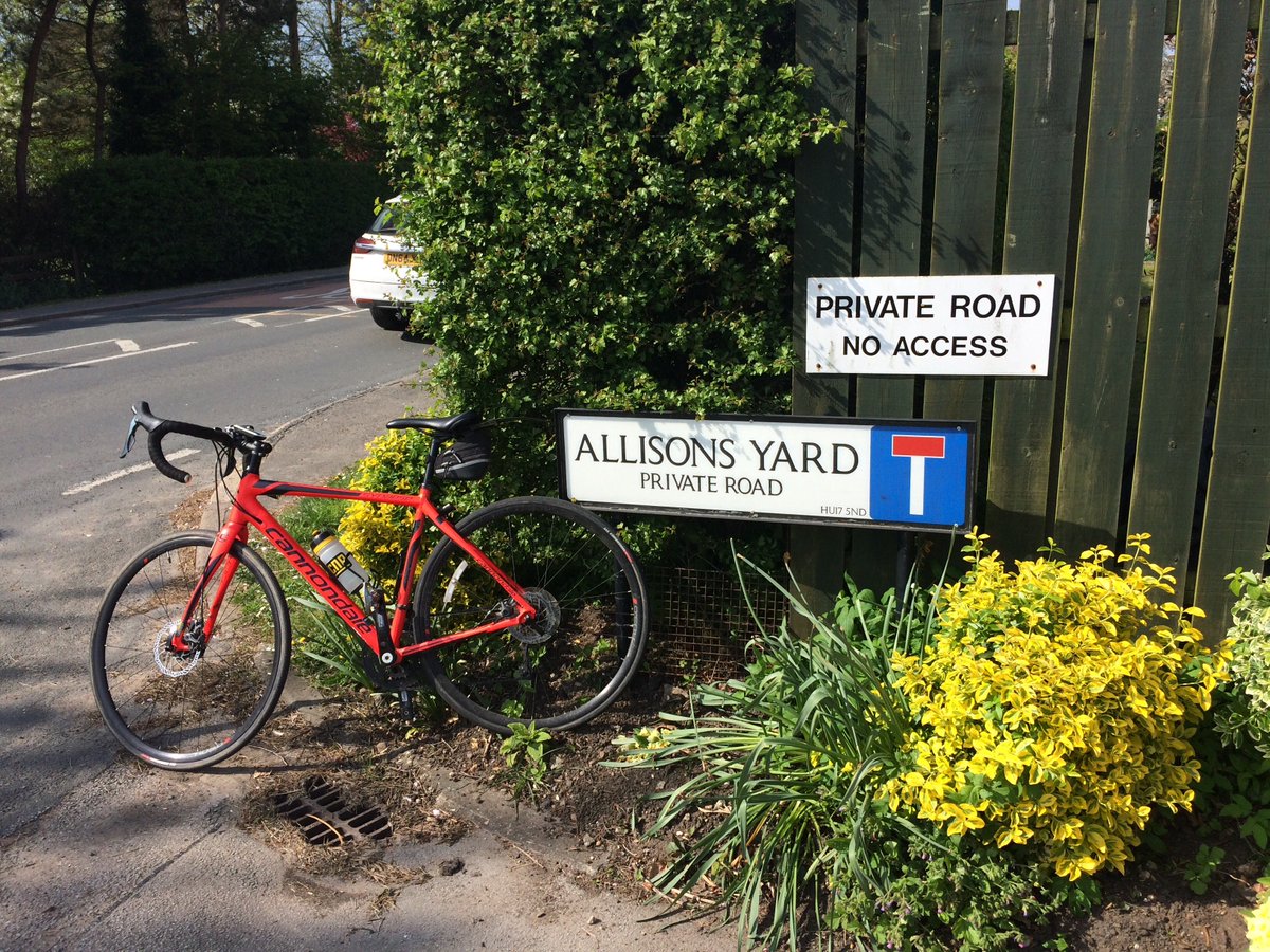 drtimallison's tweet photo. Out for a training ride looking for appropriately named roads. Annoyingly it is mis-spelt on Garmin. #cycleforlifeph https://t.co/5hgRynWjis